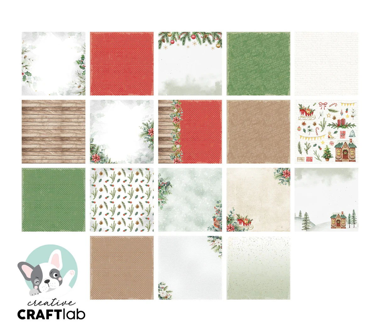 Studio Light: CCL Essentials Designer Paper Pad: A Christmas Story, 8x8 inches, 36 Sheets