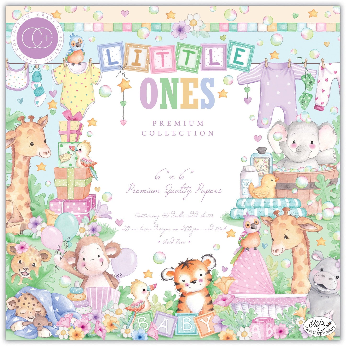 Craft Consortium Little Ones 6"X6" Double-Sided Paper Pad