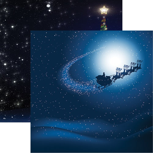 Reminisce Christmas Eve: Santa's on His W DS Paper (1 Sheet)