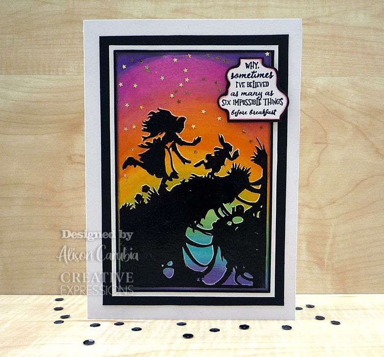 Creative Expressions Pre Cut Rubber Stamp By Paper Panda-I'm Late!