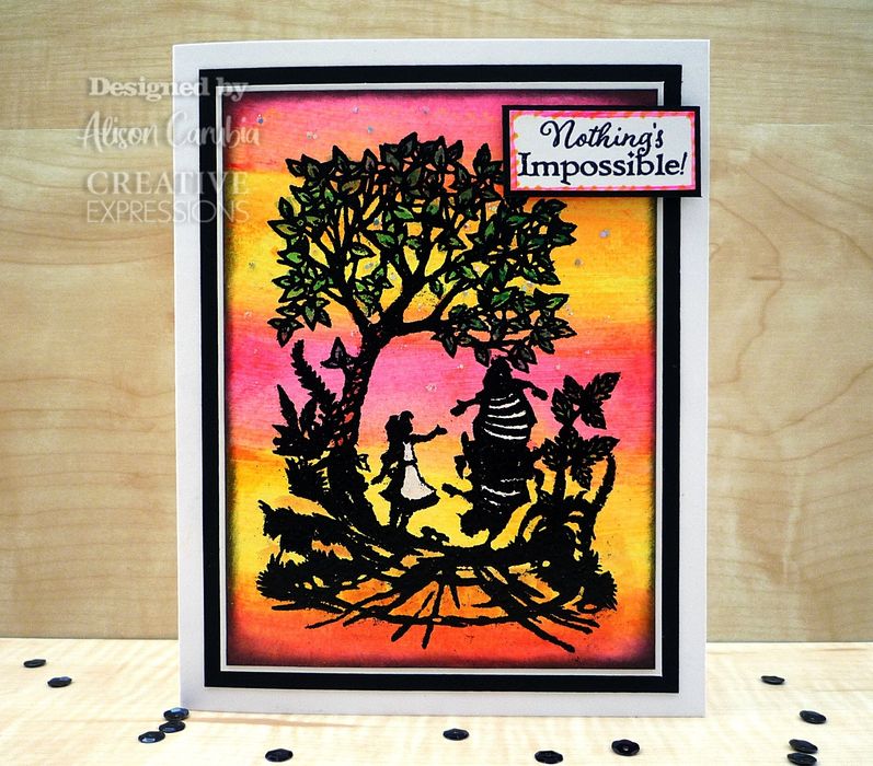 Creative Expressions Pre Cut Rubber Stamp By Paper Panda-Tweedledum & Tweedledee