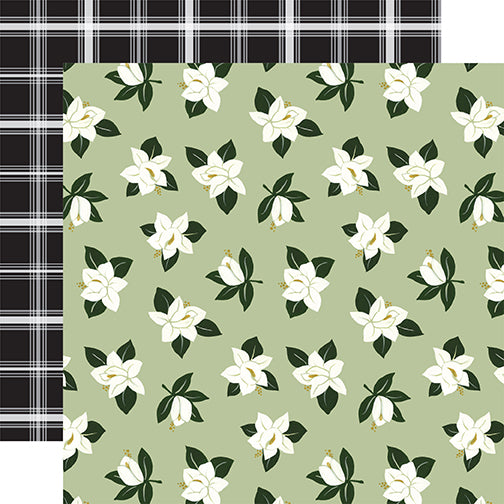 Echo Park Coffee & Friends: Frothy Flowers DS Paper (1 Sheet)