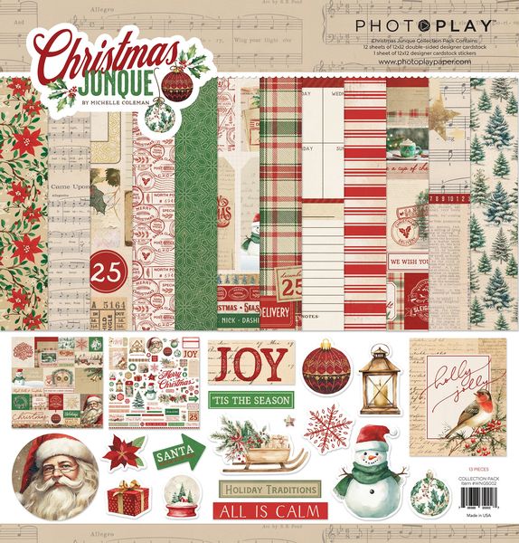 PhotoPlay Christmas Junque 12"X12" Collection Pack