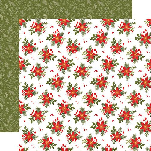 Echo Park Christmas Joy: Popular Poinsettia DS Paper