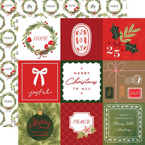 Echo Park Christmas Joy: 4x4 Journaling Cards