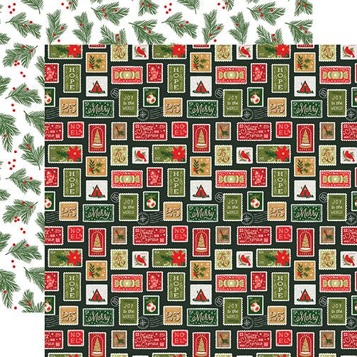 Echo Park Christmas Joy: Merry Stamps DS Paper
