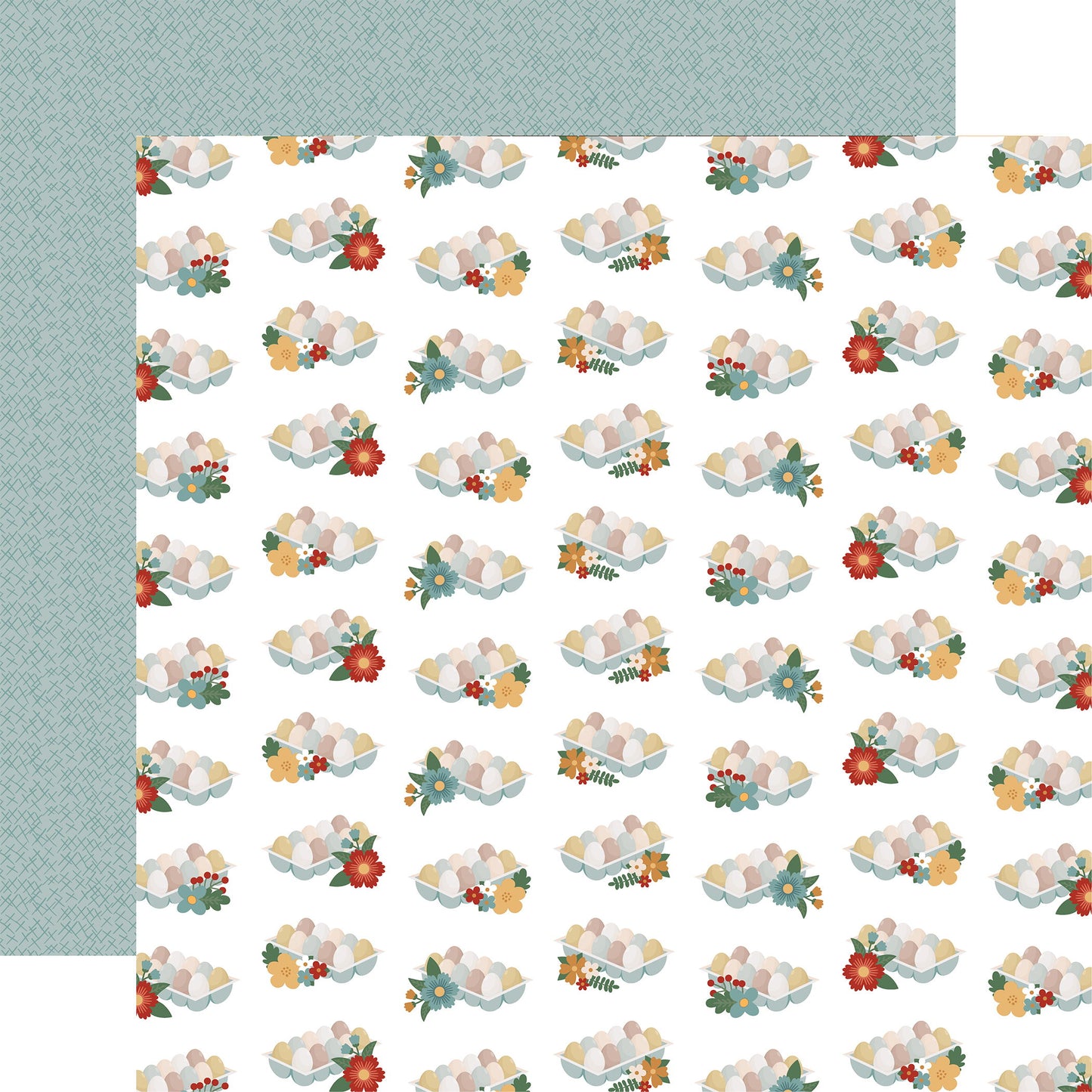 Echo Park Chickens Farm Fresh Eggs DS Paper (1 Sheet)