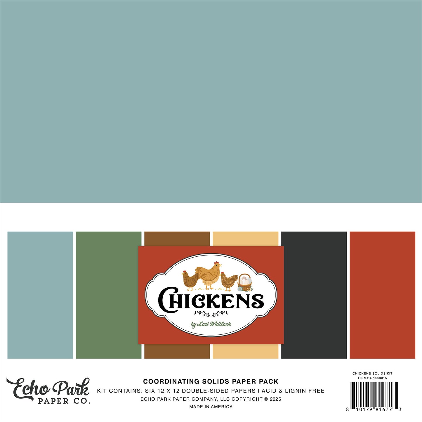 Echo Park Chickens Solids Kit