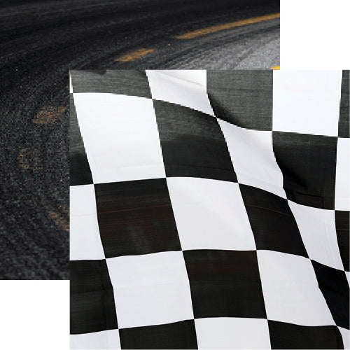 Reminisce Checkered Flag: Checkered Flag DS Paper (1 Sheet)