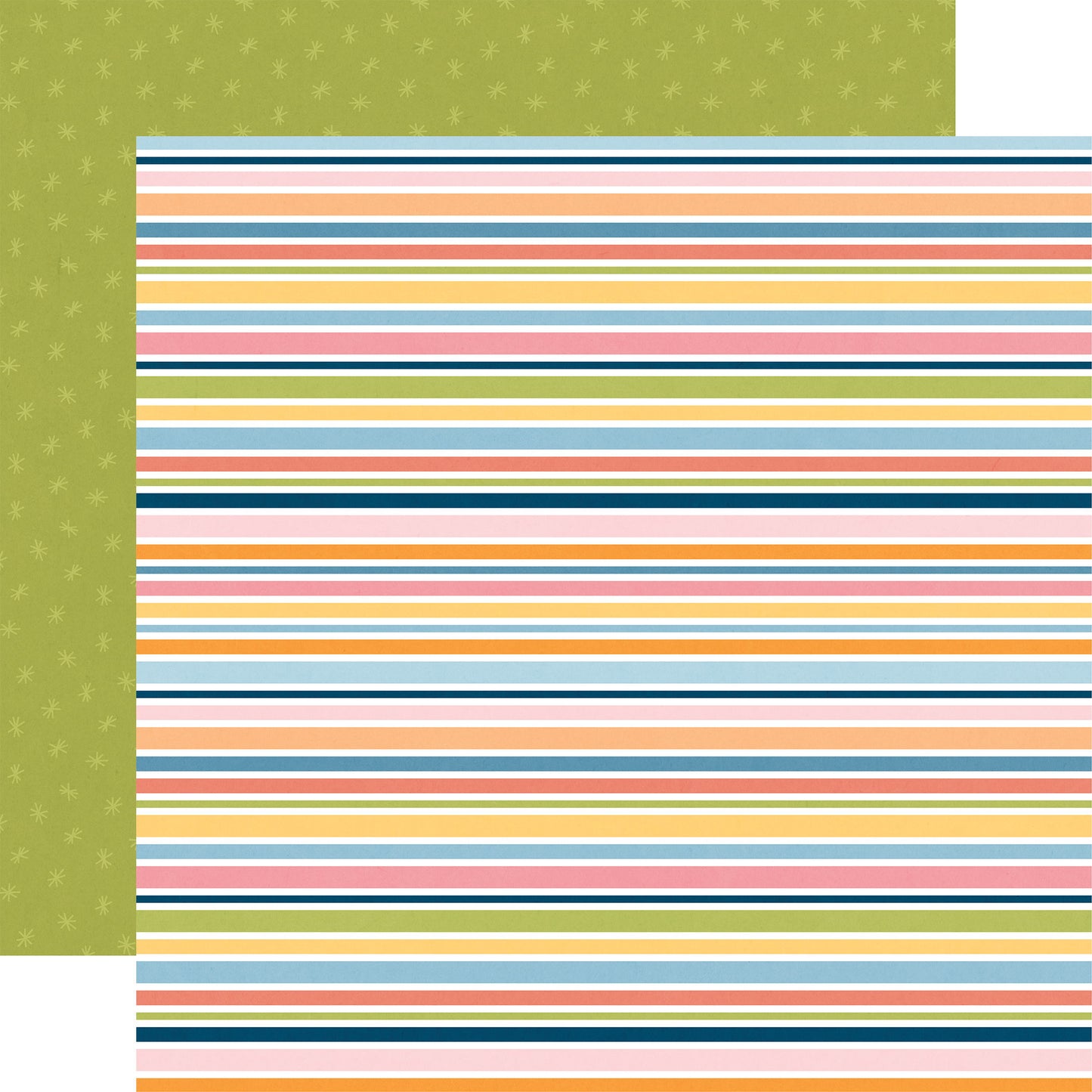 Echo Park Cat Lover: Kitty Stripes DS Paper (1 Sheet)