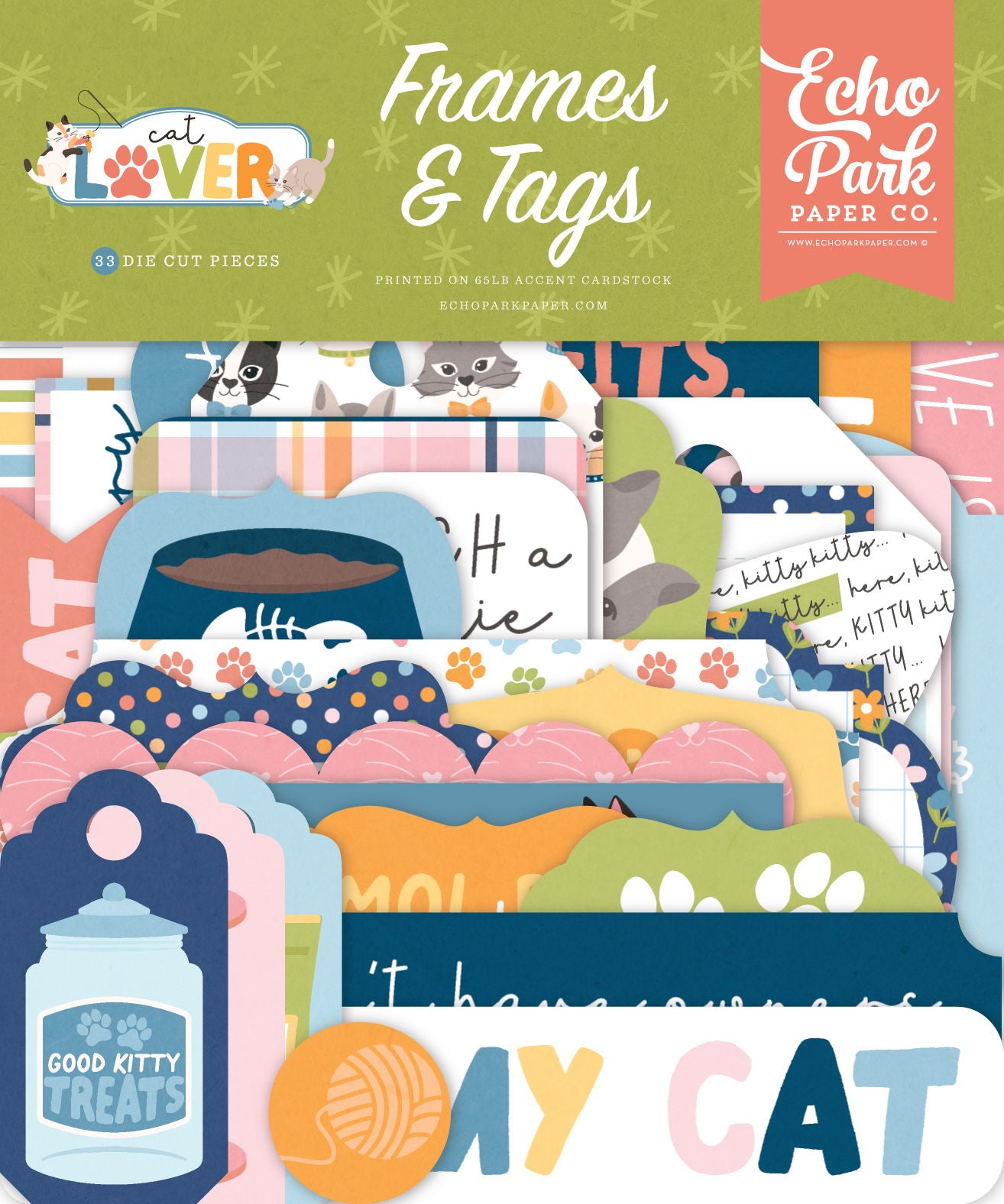 Echo Park Cat Lover Frames & Tags