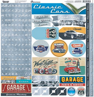 Reminisce Classic Cars Alpha Stickers