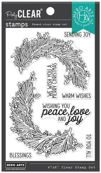 Year-Round Wreath Clear Stamp Set