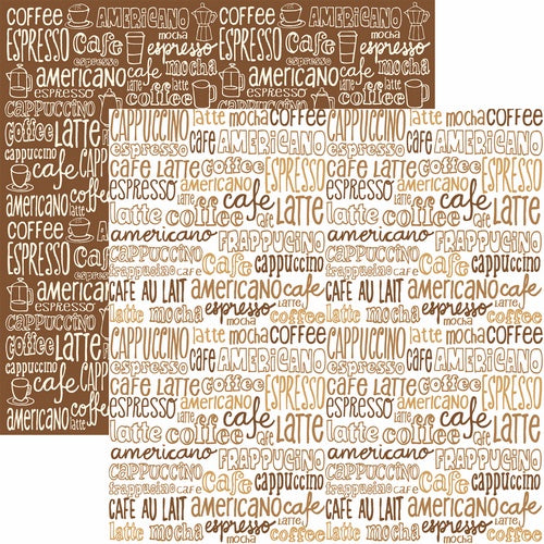 Reminisce Coffee & Tea: Coffeeology DS Paper (1 Sheet)