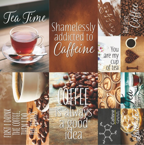 Reminisce Coffee & Tea Poster Stickers