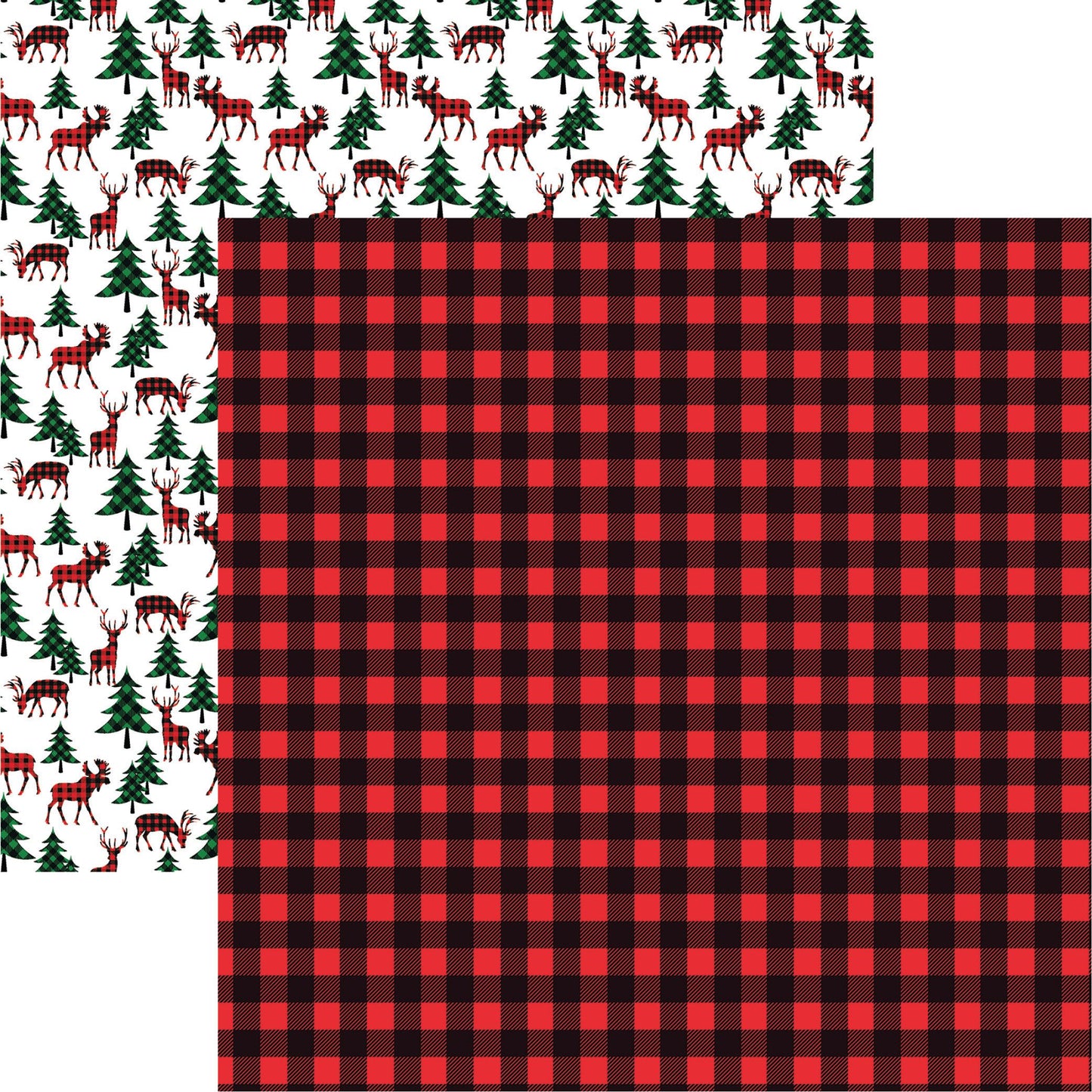 Reminisce Christmas Plaid One DS Paper (1 Sheet)