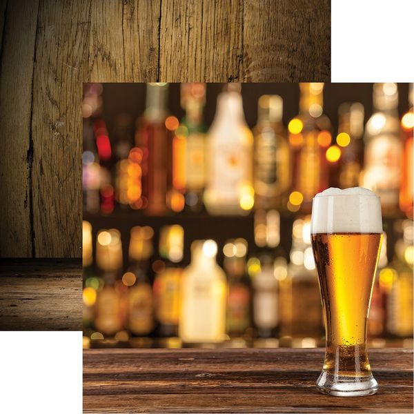 Reminisce Craft Beer: Cold One Scrapbook DS Paper (1 Sheet)