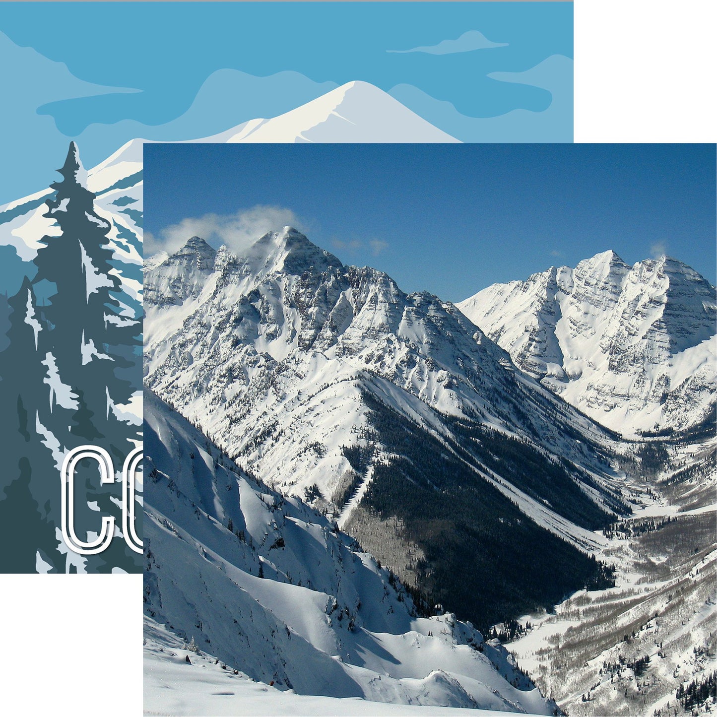 Reminisce Colorado: Majestic Mountains DS Paper (1 Sheet)