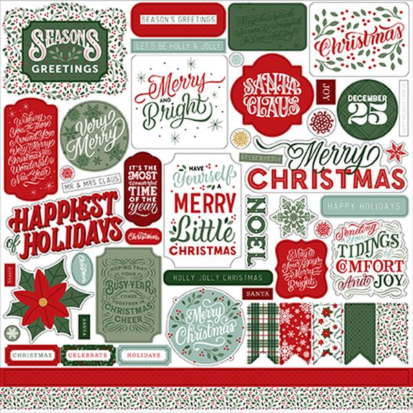Christmas Salutations No. 2 Element Stickers