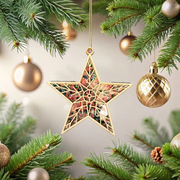 CrafTreat 3D Shaker Chipboard - Star