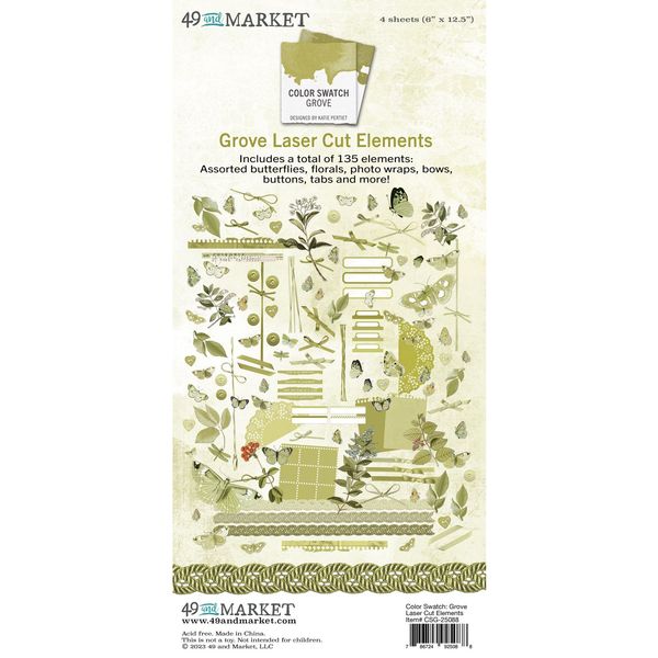 49 and Market Color Swatch: Grove Laser Cut Outs-Elements