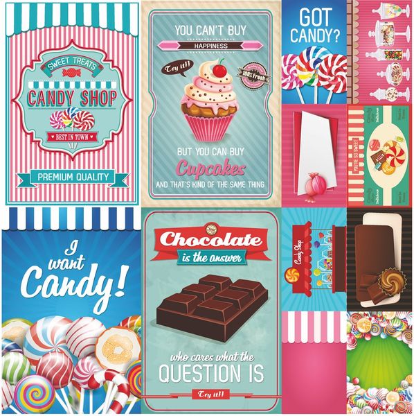 Reminisce Candy Shoppe Stickers