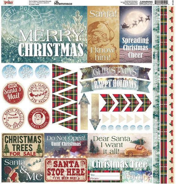 Reminisce Christmas Spirit Stickers