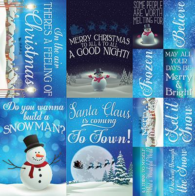 Reminisce Chrismas Town Stickers