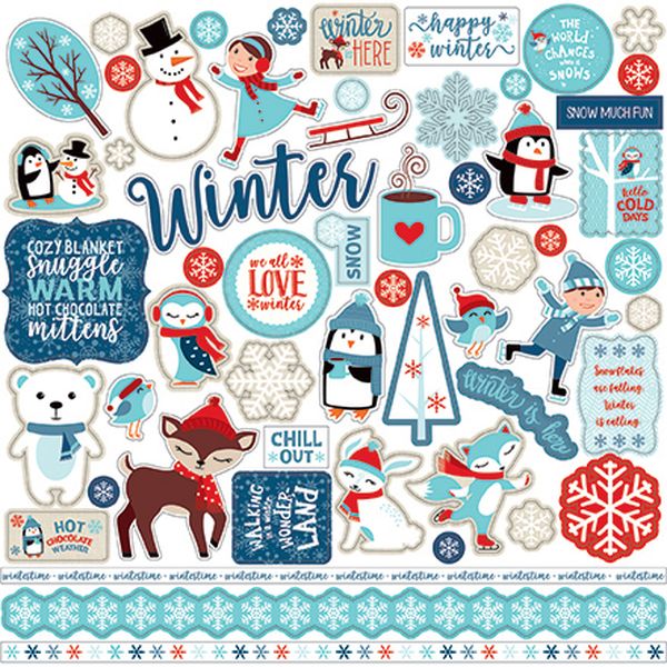 DISC - Celebrate Winter Element Stickers