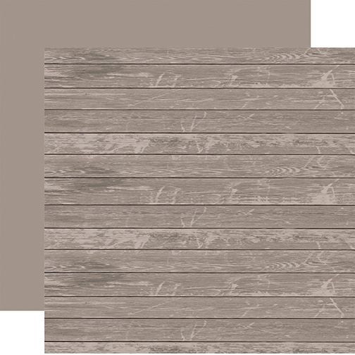 Cool Wood Grain Gray Wood Grain 12x12 DS Patterned Paper (1 Sheet)