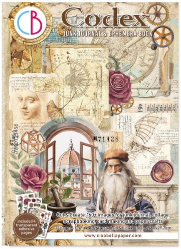 Ciao Bella: Codex Junk Journal & Ephemera Book A4 32/Pkg