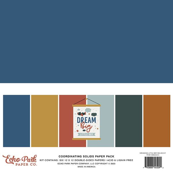 DISC - Dream Big Little Boy Solids Kit