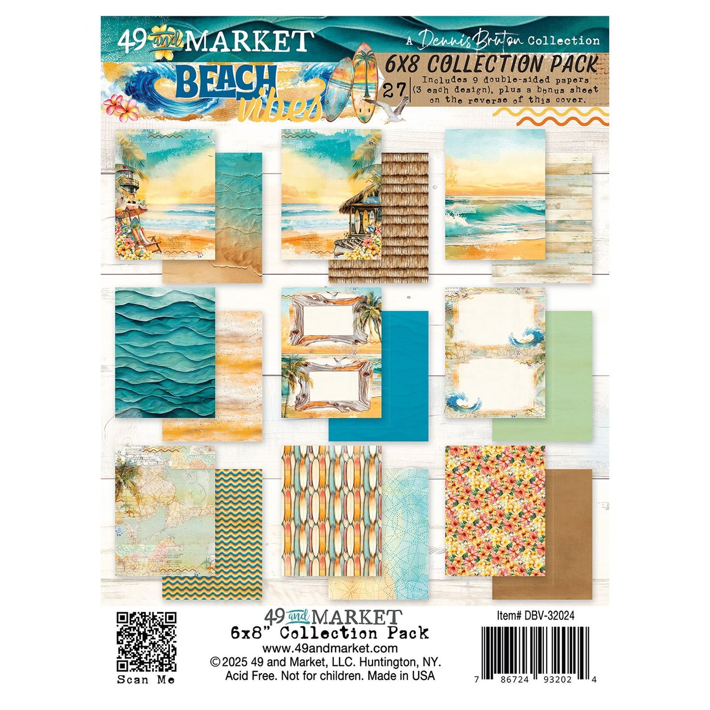 49 And Market Collection Pack 6"X8"-Beach Vibes
