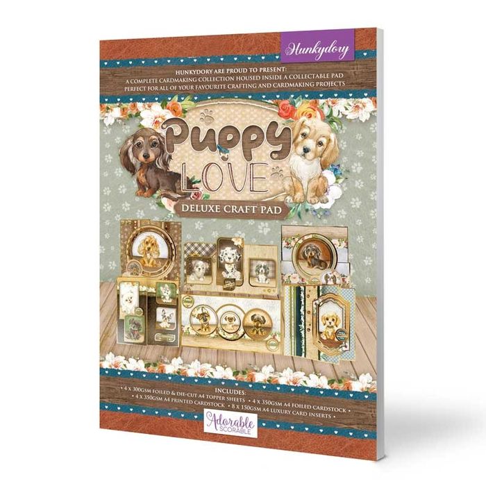 DISC - Hunkydory Crafts Deluxe Craft Pads - Puppy Love