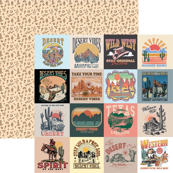 Reminisce Desert Dreams: Feel the Sunset DS Paper (1 Sheet)