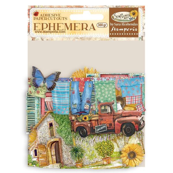 DISC - Stamperia Sunflower Art Elements and Sunflowers
