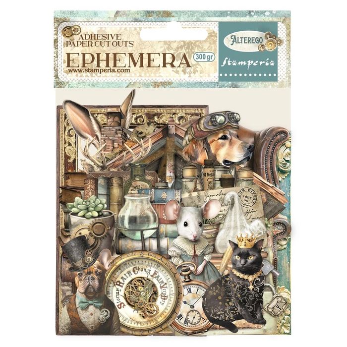 DISC - Stamperia Alterego Cardstock Ephemera Adhesive Paper Cut Outs
