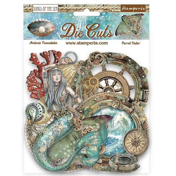 Stamperia Songs of the Sea creatures Assorted Die Cuts