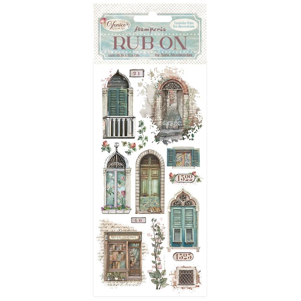 Stamperia Venice City of Art Doors and Windows Rub-On