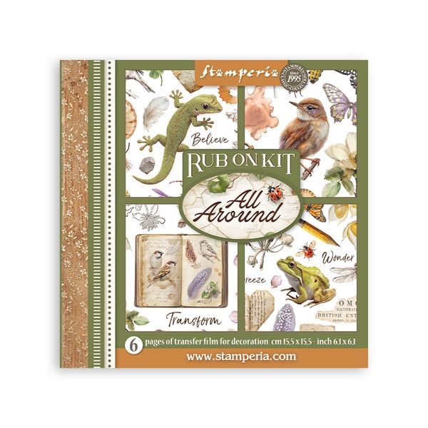 Stamperia All Around Rub-on Kit, 6 pages