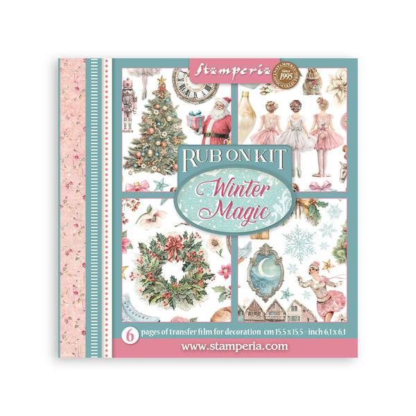 Stamperia Winter Magic Decorative Rub On Kit