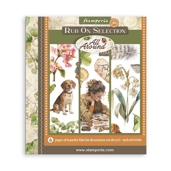 Stamperia All Around Rub-on Selection, 6 pages