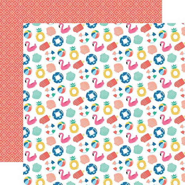 Echo Park Dive into Summer: Fabulous Floaties DS Paper