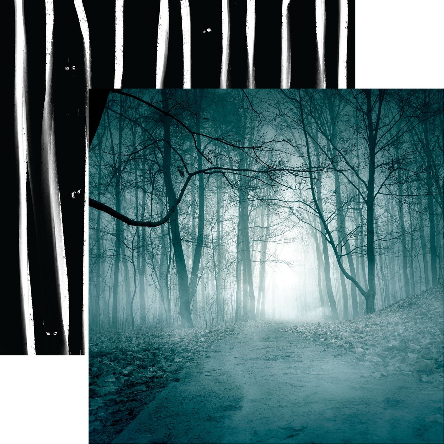 Reminisce Dark Night: Foggy Night DS Paper (1 Sheet)