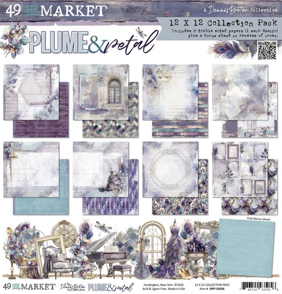 49 and Market Plume & Petal 12"x12" Collection Pack
