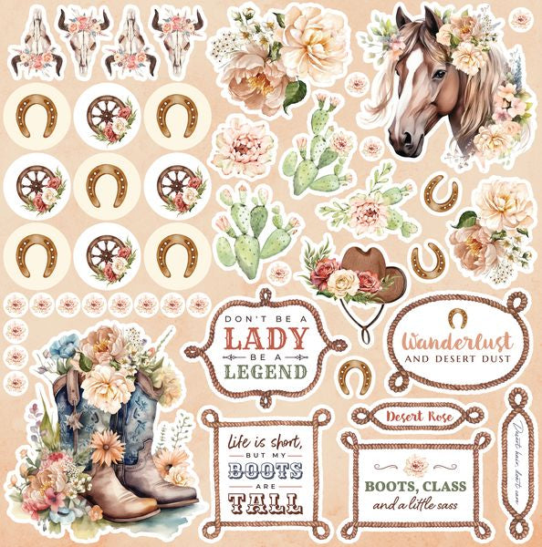 Reminisce Desert Rose 12x12 Sticker