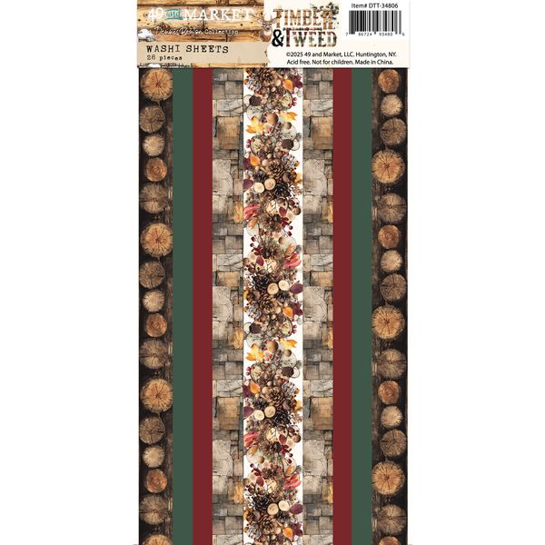 49 and Market Timber & Tweed Washi Tape Sheets