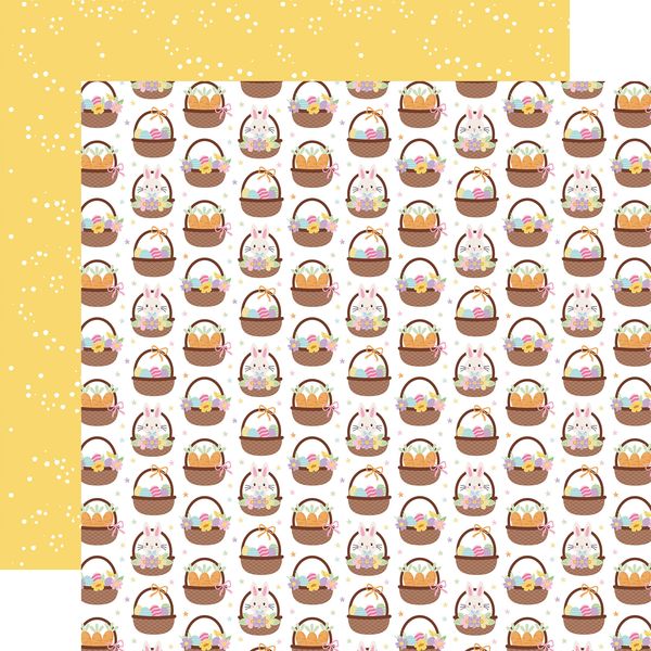 Echo Park Easter Basket: Easter Baskets 12x12 Patterned Paper