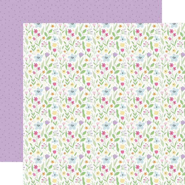 Echo Park Easter Basket: Pick Of The Patch Stems 12x12 Patterned Paper