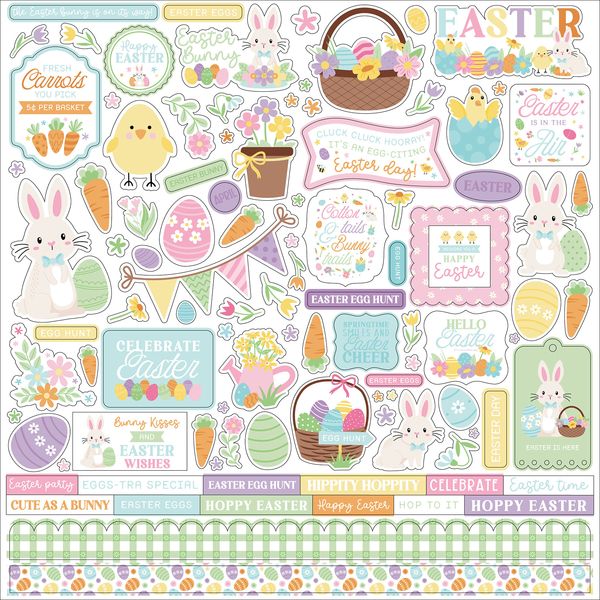 Echo Park Easter Basket Element Sticker